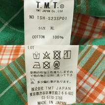 TMT ウエスタンシャツ サイズXL REVIVAL W-GAUZE PLAID SHIRTS TSH-S23SP01 チェック ティーエムティー ダブルガーゼ_画像9