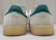 adidas×Ronnie Fieg×Clarks/アディダス× ロニーファイグ ×クラークス/スニーカー/ID7297/SAMBA/アイボリー×グリーン/27cm_画像3