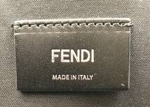 FENDI マンマバケット ラージ レザー ブラック シルバー 保存袋付き フェンディ_画像7