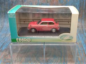 EBBRO エブロ / ミニカー /1974年 CIVIC シビック RS/ RED /国産 旧名車 ミニカー