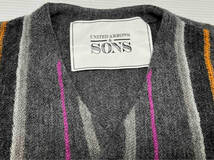 ★ UNITED ARROWS ＆SONS ユナイテッドアローズ&サンズ ウールアルパカ カーディガン 5513-199-0173 サイズL グレー系 冬_画像4