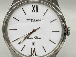 ジャンク HUNTING WORLD ハンティングワールド クォーツ HW14 腕時計 ネジ空回り有