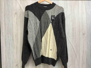 【タグ付き】BURBERRY ALPACA KNIT GRAY バーバリー アルパカ混ニット グレー サイズM