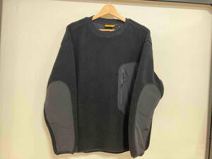 GRIP SWANY グリップスワニー GEAR FLEECE CREW ギアフリースクルー GSC-38 ボアフリース スウェット M ブラック 黒 ナイロン切り替え