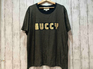 GUCCI グッチ 493117-X3N19 Tシャツ 総柄 ブラック XL 店舗受取可