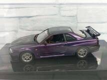 1/43 AUTOart 日産 スカイライン R34 GTR 1999 ミッドナイトパープル_画像2