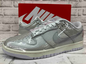 【箱付き】NIKE ナイキ DUNK LOW SE METALLIC SILVER DX3197 095 ダンク ロー メタリックシルバー 黒タグ付き 27cm