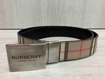 BURBERRY バーバリー リバーシブルベルト 8019817 A7026 80cm〜95cm(リペアあり穴開け)全長約105cm_画像1