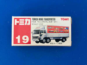 トミカ No.19 ウィング トランスポーター 赤箱 ロゴ赤字 中国製 トミー