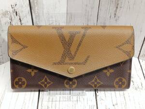 LOUIS VUITTON モノグラム ルイ・ヴィトン ジャイアントリバース ポルトフォイユ・サラ M80726 長財布 エントルピー鑑定書付き 店舗受取可