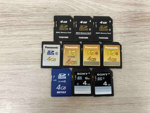 【フォーマット済み】メーカー混在 SDHCカード 4GB １０枚セット