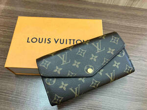 LOUIS VUITTON／モノグラム／ポルトフォイユ・サラ／MI1290／イニシャルあり／箱・保存袋あり／ルイヴィトン／長財布