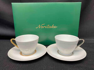 Noritake ノリタケ ペア カップ&ソーサー 金銀