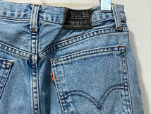 Levi's リーバイス 90s スペイン製 881-0210 ジーンズ デニムパンツ W31 L32 インディゴ オレンジタブ 革パッチ テーパード 90年代_画像3