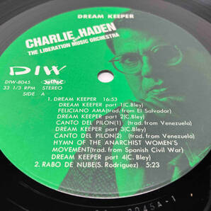 LP CHARLIE HADEN and THE LIBERATION MUSIC ORCHESTRA / DREAM KEEPER DIW-8045の画像3