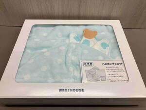 MIKI HOUSE bus poncho bath towel gauze handkerchie made in Japan cotton 100%