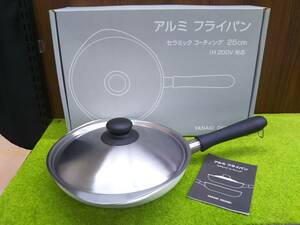 【未使用品】YANAGI DESIGN アルミフライパン セラミックコーティング 25cm 柳工業デザイン研究所