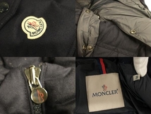 MONCLER モンジュネーブル フーデットダウンジャケット メンズ ダウン90% フェザー10% ナイロン 羊毛 モンクレール 00_画像8