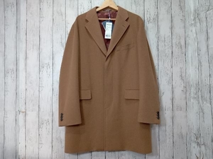 【タグ付き】J.PRESS ジェイプレス Loropiana キャメルコート チェスターコート COOVNW0560 ブラウン XL 店舗受取可