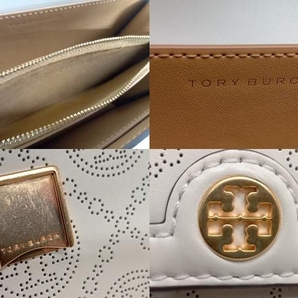 TORY BURCH パーフォレーデッド ワンショルダーバッグ オフホワイト Tモノグラム レザー クロスボディ トリーバーチの画像6