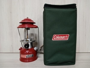 Coleman ADJUSTABLE ランタン コールマン one mantle 1989年製 286A703 レッド ケース付き 動作未確認 アウトドア 店舗受取可