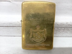 zippo ジッポー　1932-1989　SOLID BRASS　KINGDOM OF HAWAI-COAT OF ARMS　付属品は画像の物が全てです