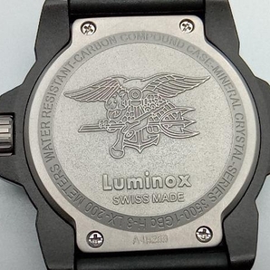 LUMINOX 腕時計 3500-1GBq H-3 LX-200 ブラック×ホワイト ルミノックスの画像4