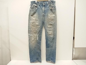 LEVI’S リーバイス 505 並行ステッチ BIG E 42TALON ボタン裏5 ロングパンツ ジーンズ ネイビー