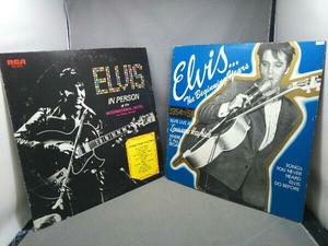 【LP盤】エルヴィス ザ・ビギニング・イヤーズ/オンステージVol.3(キズあり) レコード2枚セット