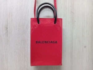 BALENCIAGA покупка phone держатель красный эмаль кожа 593826.6406.V.002123 Balenciaga 