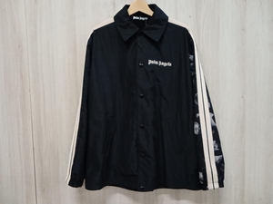 【美品タグ付き】 PALM ANGELS パームエンジェルス SLEEVE PRINT TRACK COACHES JACKET Mサイズ ブラック スカル