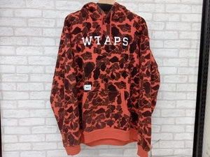 WTAPS 182ATDT-CSM04S／DESIGN HOODED COLLEGE パーカー オレンジ メンズ サイズX02 ダブルタップス 店舗受取可