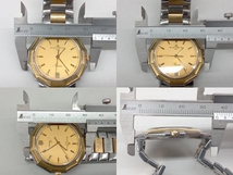 OH済　BAUME&MERCIER　ボーム&メルシエ　リビエラ　5131.3　電池式　クォーツ　デイト　ゴールド×シルバー　メンズ腕時計 店舗受取可_画像6