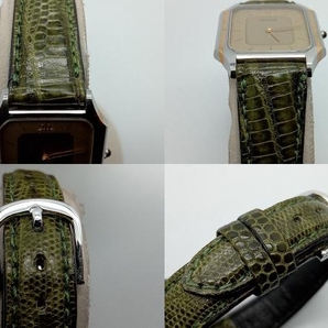 SEIKO 腕時計 CREDOR 8420-5370 ゴールド スクエア ベルト非純正 クレドールの画像4