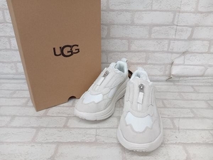 ☆ UGG W CA1 ZIP 1151653 アグ ジップアップ 厚底 スニーカー ダッドスニーカー ホワイト グレー レディース 24.5cm 店舗受取可