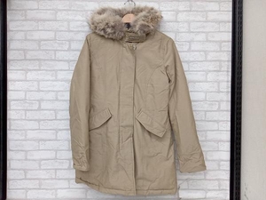 WOOLRICH ウールリッチ ベージュ ダウンコート ファー フーディ レディース S 店舗受取可