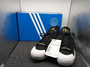 ★箱付き★ adidas アディダス IF0116 NIZZA TREK W ニッツァトレックW サイズ23.5cm ブラック 黒 厚底スニーカー