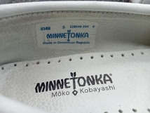 MINNETONKA ミネトンカ モカシン レザー ビーズ サイズ不明 ホワイト 白_画像6