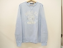 POLO RALPH LAUREN College Sweat 前V スウェットトレーナー メンズ Sサイズ ライトブルー 通年_画像1