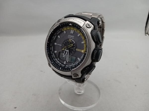 CASIO PRW-5000T PRO TREK 腕時計 タフソーラー シルバー 黒文字盤 カシオ プロトレック 本体のみ