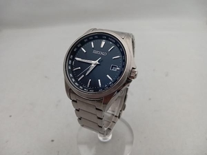 SEIKO 7B75-0AA0 腕時計 セイコーコレクション シルバー 黒文字盤 本体のみ ソーラー