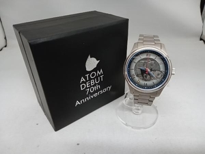 ATOM DEBUT 腕時計 自動巻き アトムデビュー70周年記念モデル シルバー 鉄腕アトム 箱有り