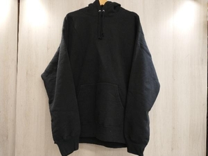 冬 Supreme シュプリーム Satin Applique Hooded Sweatshirt パーカー 22AW サテンアップリケフーデッド XXL ブラック