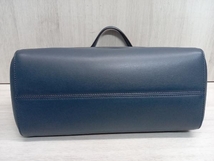 【美品】ESCADA エスカーダ トートバッグ 1885-028235 ネイビー 紺 横幅約31cm 保存袋付き 牛革_画像6