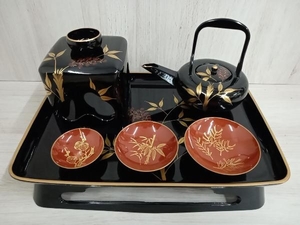 . sake toso dish black 