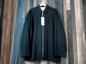 タグ付き ATON エイトン SHRINK FLANNEL ZIP‐UP JACKET シュリンクフランネルジップアップジャケット JKAGNW0804 ブラック 04 店舗受取可