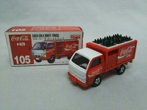 トミカ No.105 コカ・コーラ ルートトラック 赤箱 ロゴ赤字 日本製 トミー