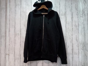 Supreme シュプリーム 18AW Bone Zip up hooded ジップアップパーカー フーディー ビッグシルエット コットン ブラック L 店舗受取可