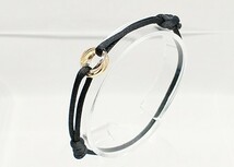 Cartier トリニティ ブレスレット 最長約20.5cm 総重量約3.0g K18 ブランドアクセサリー 箱付 証明書付 QDF246 カルティエ 750 紐_画像2