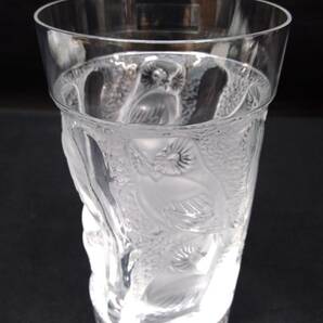 LALIQUE ラリック ユロット クリスタルガラス フクロウ 梟 鳥類 工芸ガラス ウィスキー タンブラー ウォーター バータイム 芸術 刻印の画像2